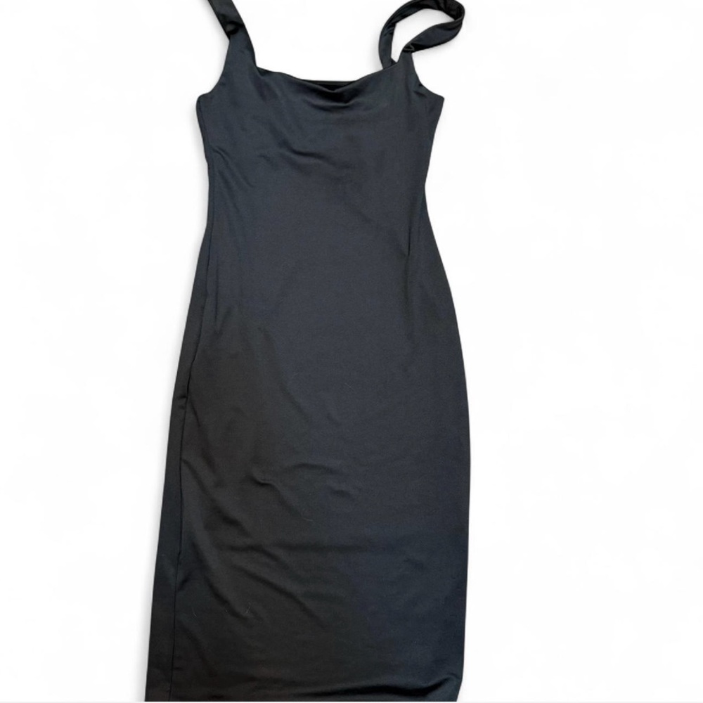 Gaze NWT size S Black midi bodycon dress